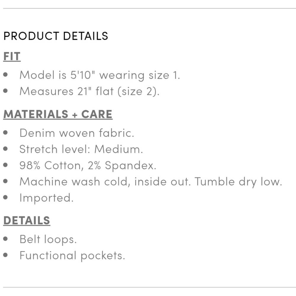 Torrid Mini Denim Skirt, size 20. NWT! - Picture 7 of 7